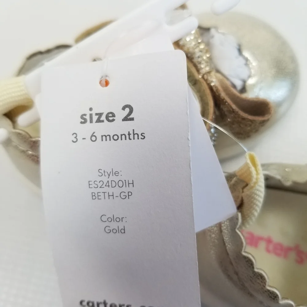 Carter Beth Mary Jane Baby Walker Shoes Size 2 (3-6 Months) NWT
